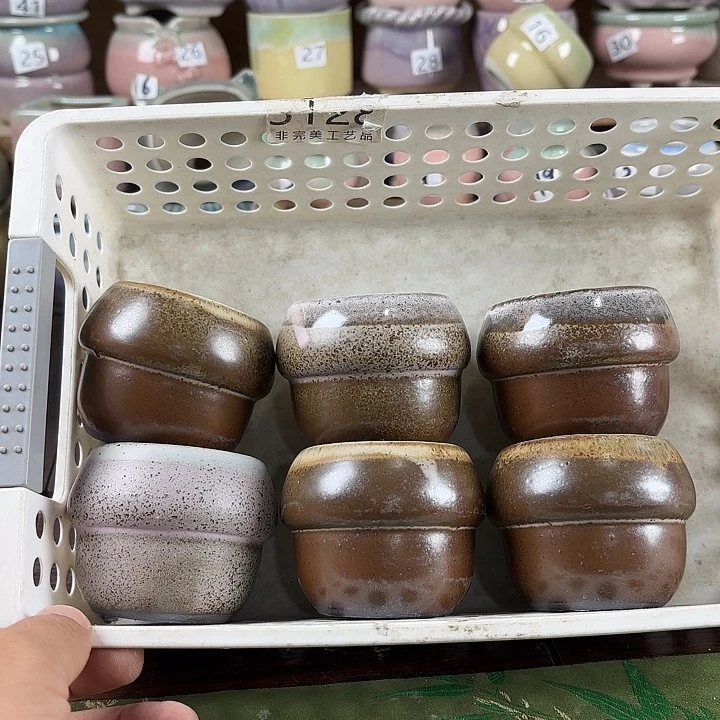 红陶量货/口高深浅搭配发6