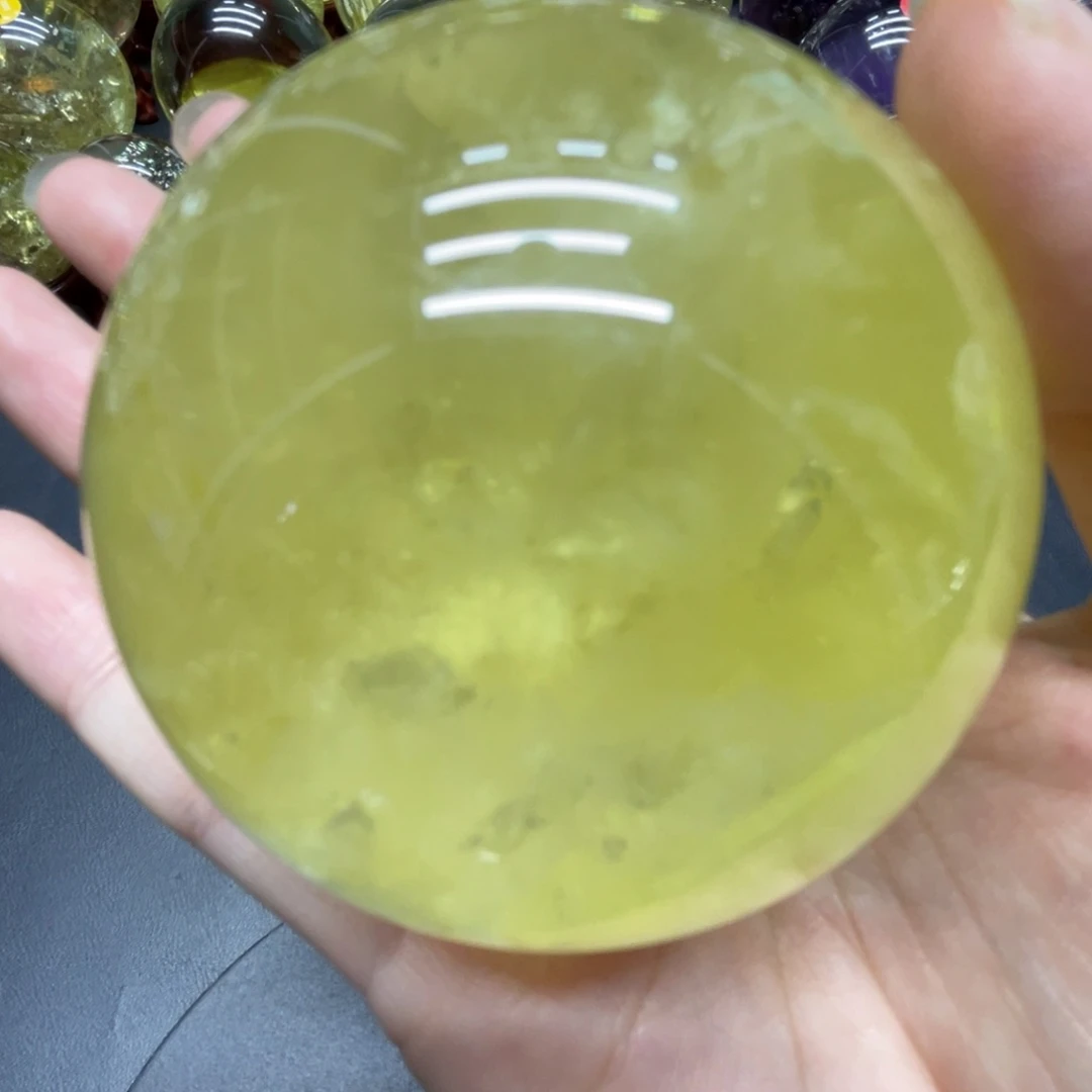 未镶嵌珠宝半成品水晶h黄水晶2565
