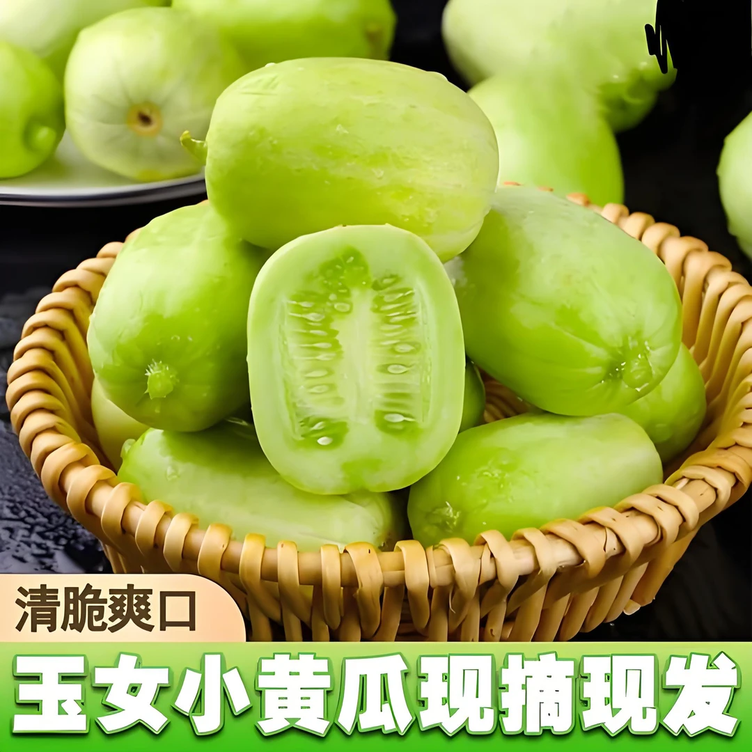 【京东/顺丰随机】山东潍坊 现摘新鲜拇指小黄瓜 玉女黄瓜 产地直发