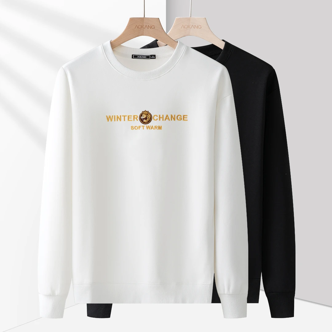 情侣款加绒加厚刺绣保暖休闲卫衣【雪菲】X17