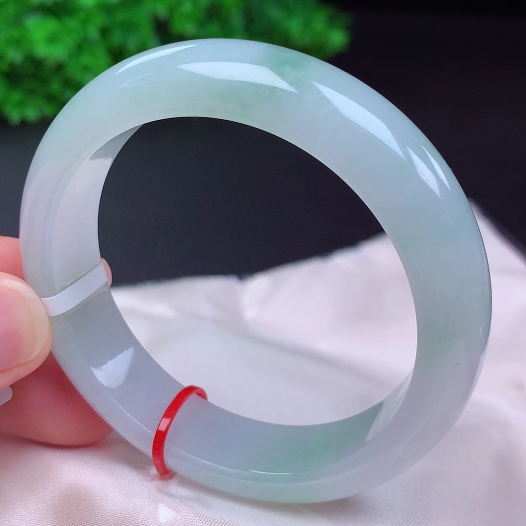 翡翠未镶嵌手镯54圈口430043