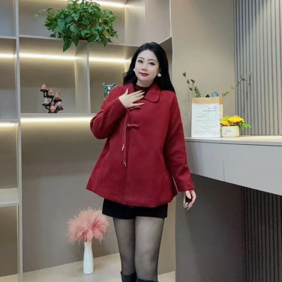 冬季加棉外套-鸿 1616时尚潮流气质保暖设计款胖MM大码女装新款