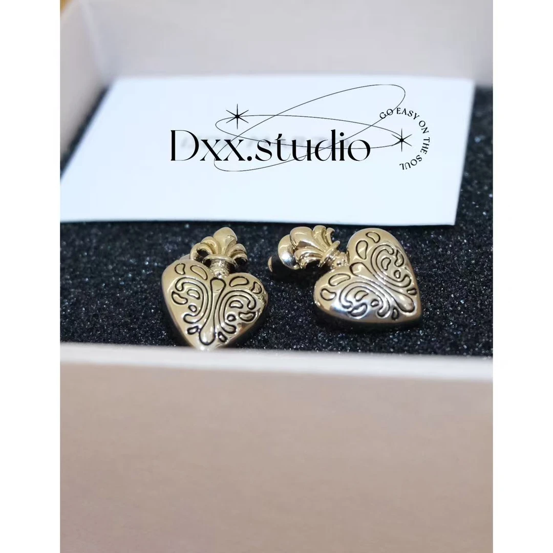 铜合金合成锆石耳饰 小众设计百搭ins耳饰52310