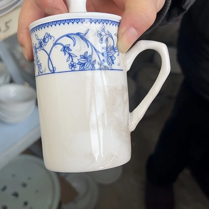 瓷片其它陶瓷办公杯一个