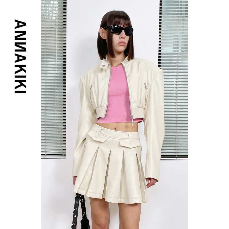 【Carrie专属 】异型切割皮衣3D1A0615H026