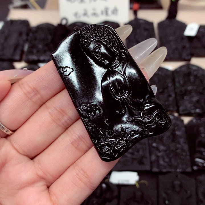 天然a货钢琴黑挂件