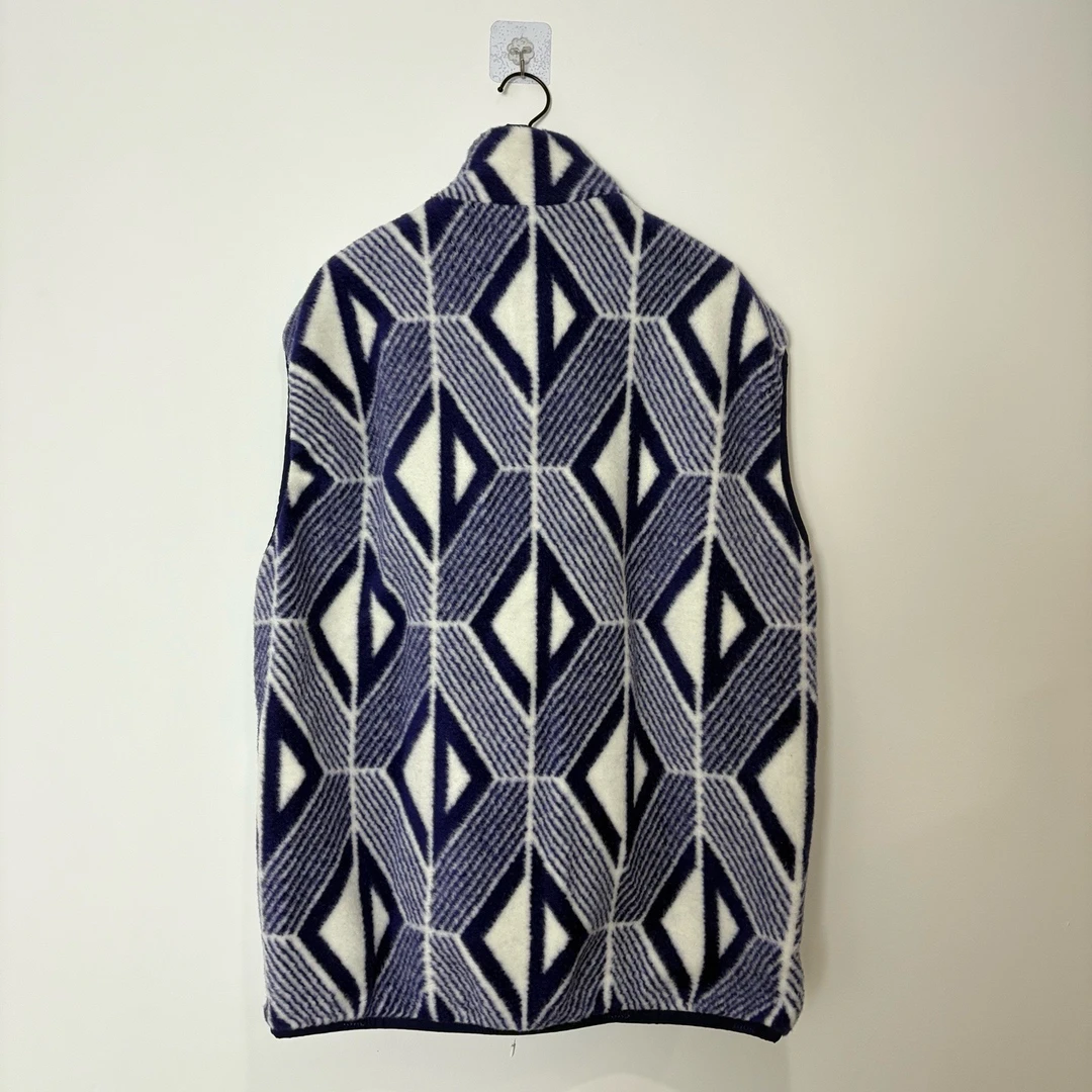 未使用 DIOR/迪奥 （vd）紫色CD满印双面马甲 0252