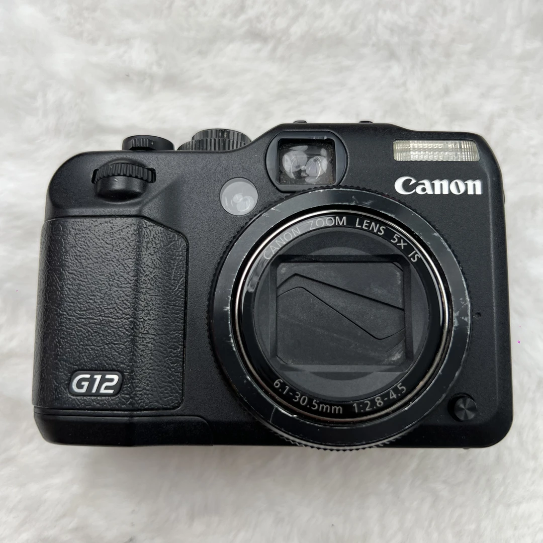 95新 Canon/佳能 G12黑色1000w像素数码相机 配件齐全
