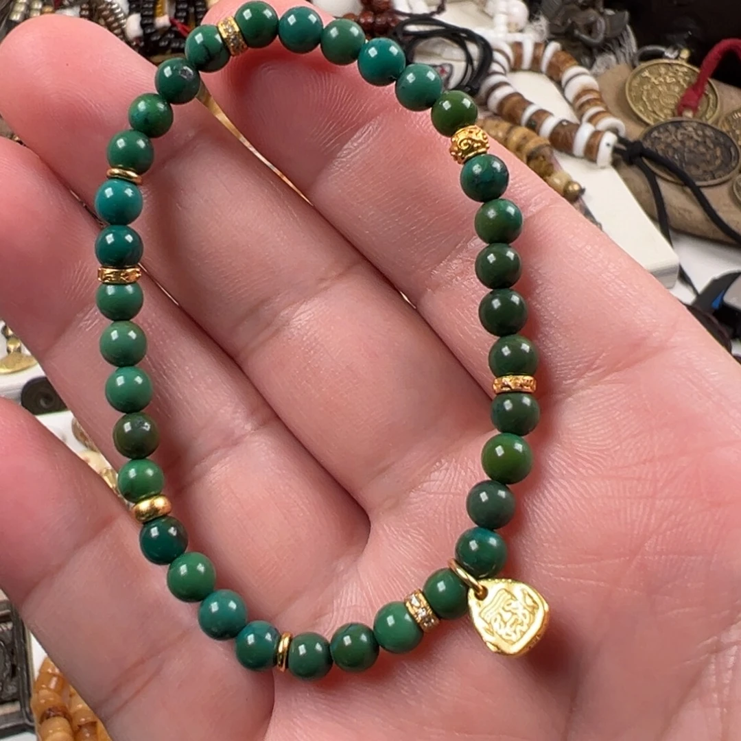 N***d铜质藏传松串一条