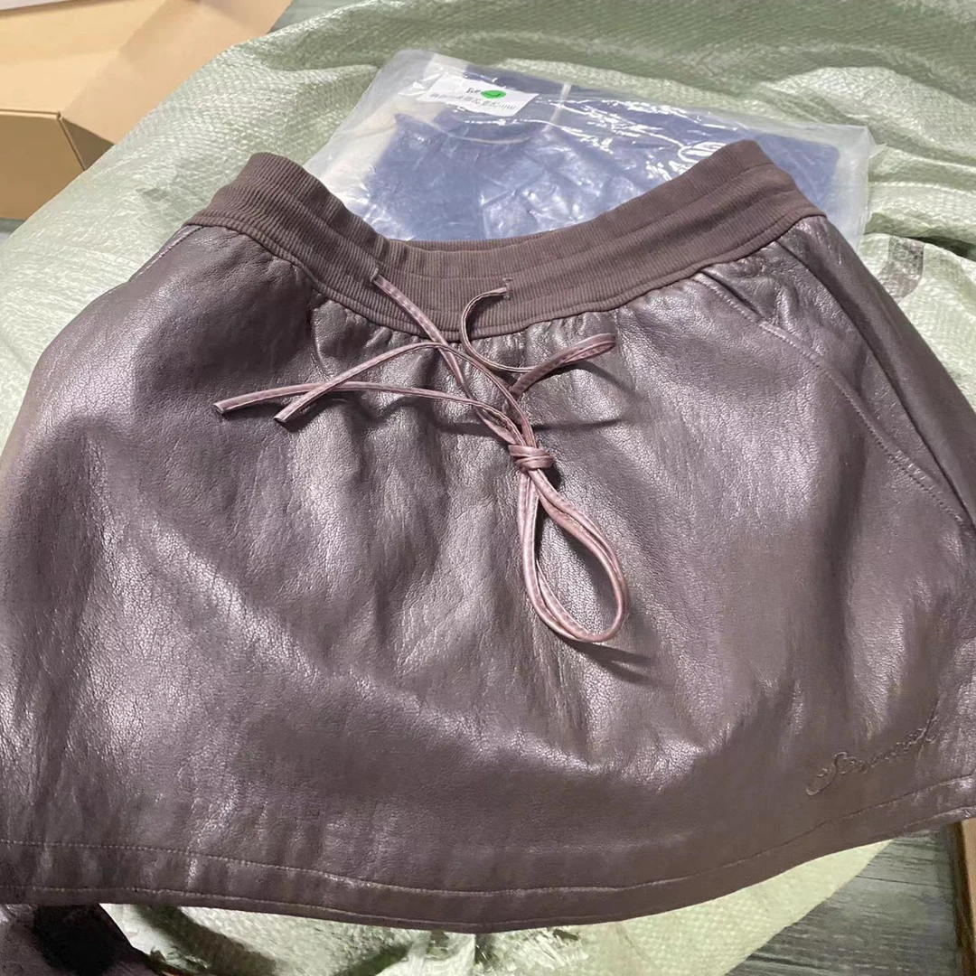 现货孤品 系列款集合皮西装 皮半裙