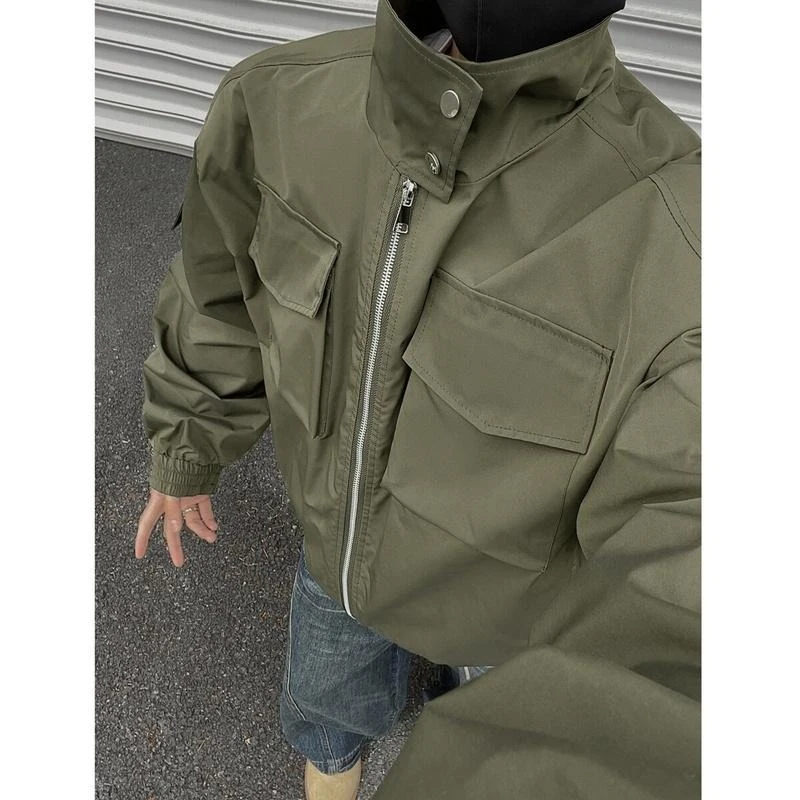 冬季轻骑兵夹克棉服男女美式飞行立领廓形工装棉衣外套