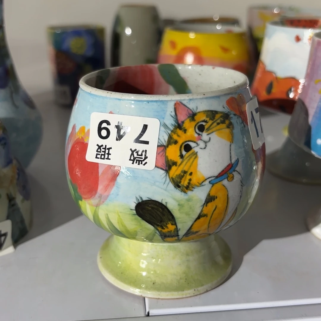 小*妈景德镇手绘高温釉下彩陶瓷茶具