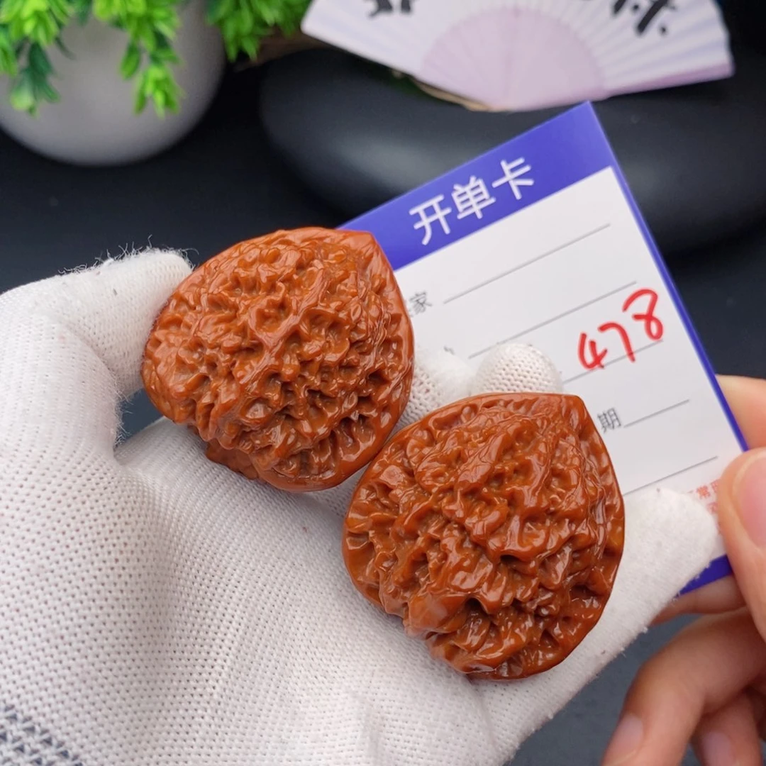 文玩核桃把件42官帽478