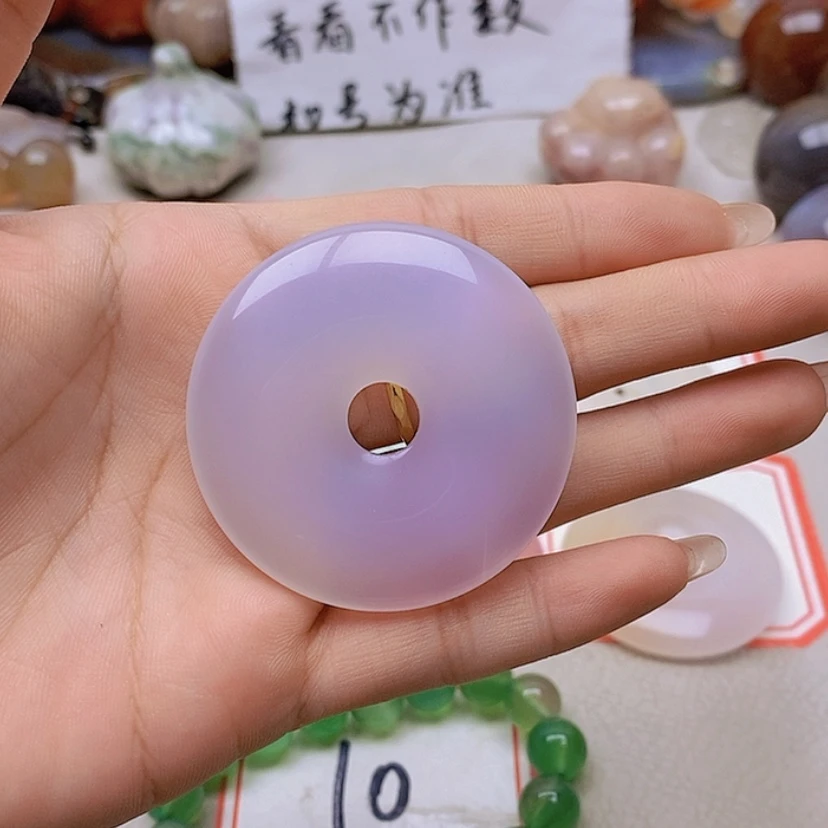 【闪购商品】未镶嵌玛瑙/玉髓珠宝半成品深**蓝
