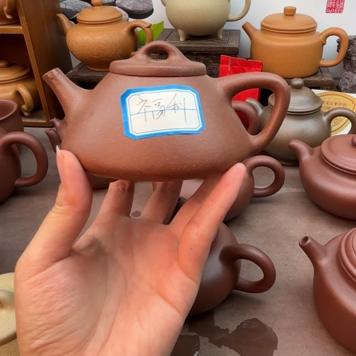 紫砂茶壶子冶石瓢  青段  230微瑕