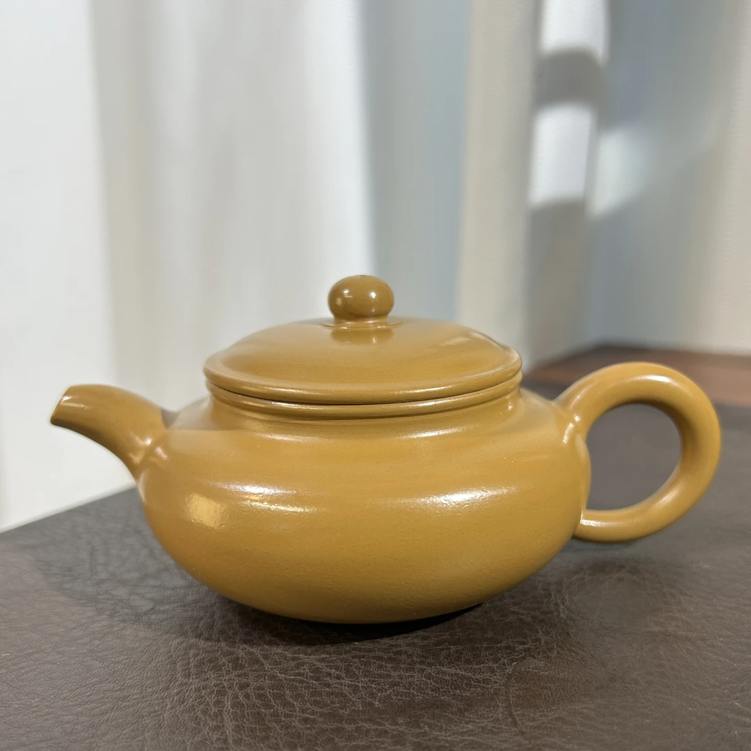 仿古壶原矿黄金朱泥潮州莲子壶全手工手拉壶功夫茶具泡茶壶纯手工