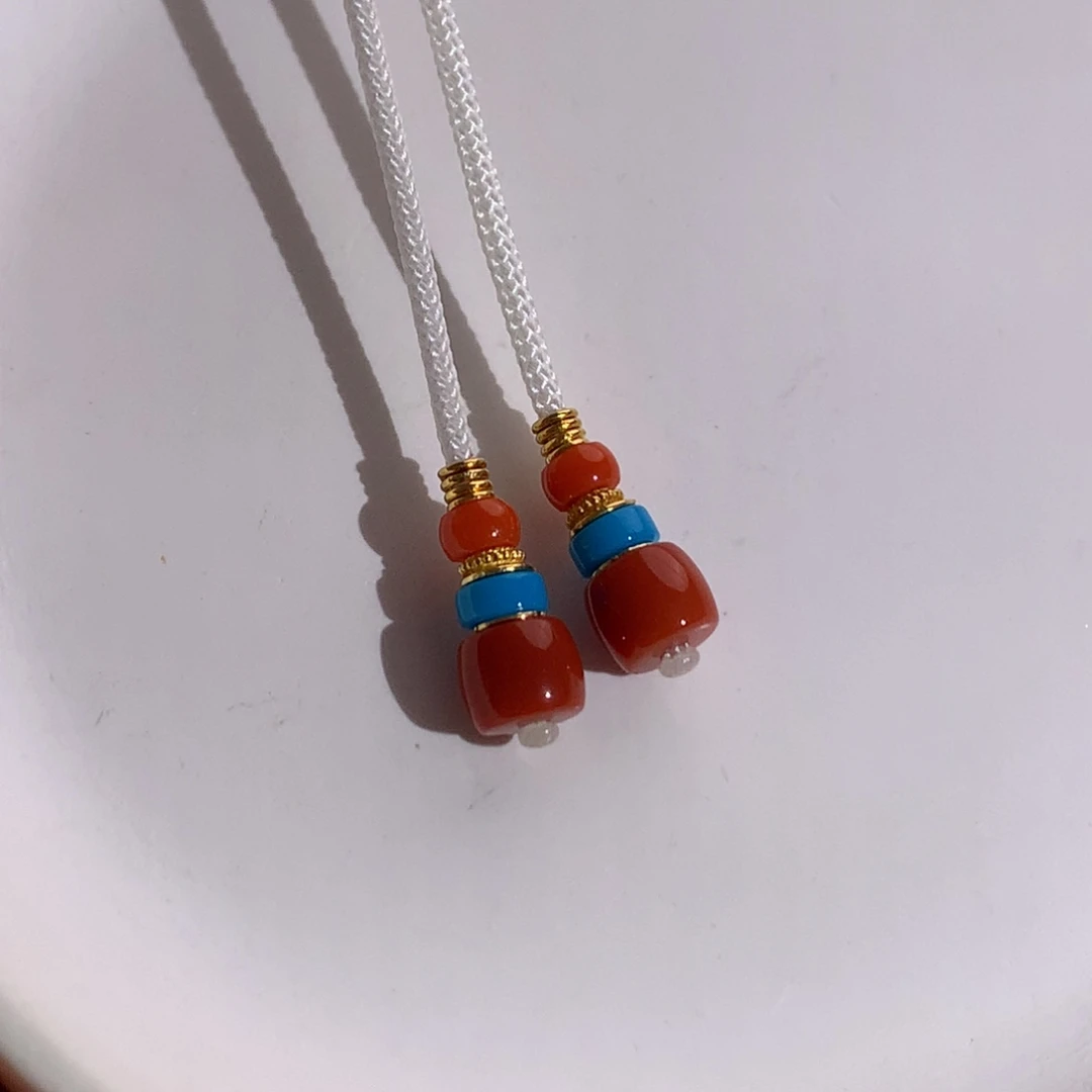 18K金镶嵌绿松石精品弟子珠