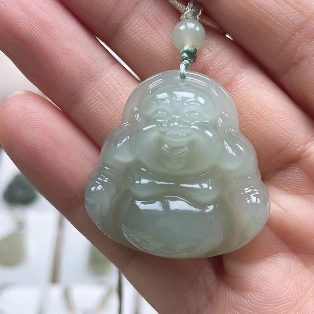 和田玉未镶嵌颈饰心**成35