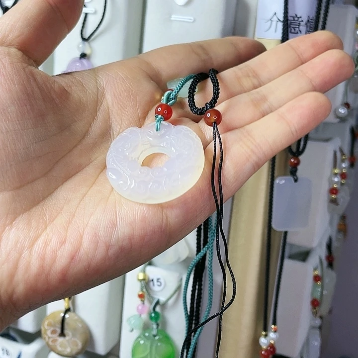 玛瑙/玉髓颈饰合金心****！