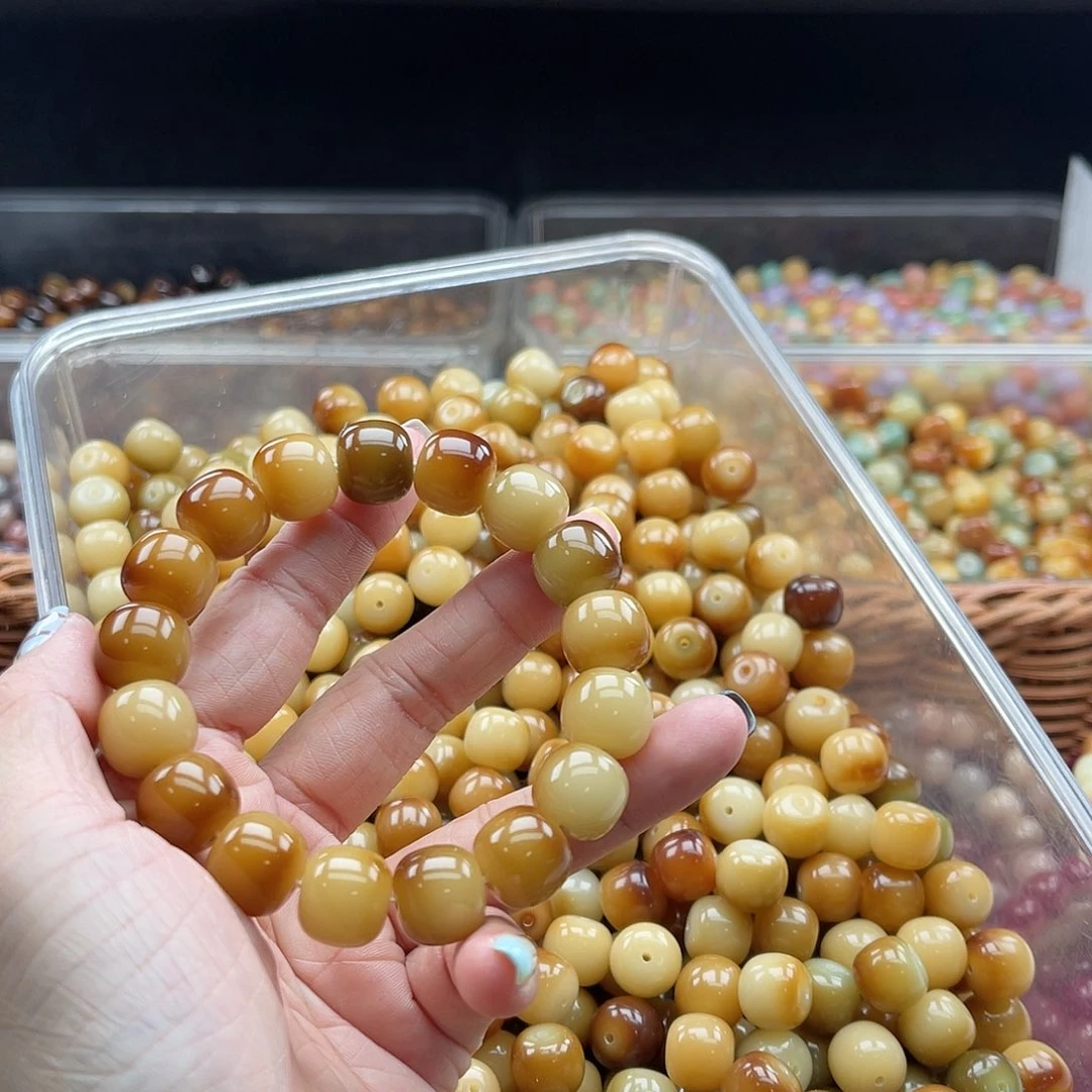 白玉菩提吊坠A/13mm/33颗
