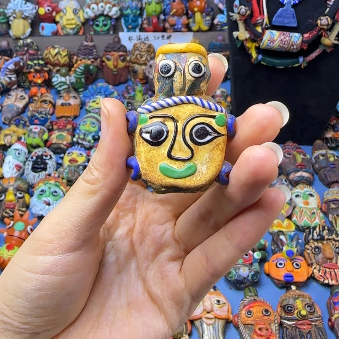 琉璃非金属玻璃颈饰乌龟娃