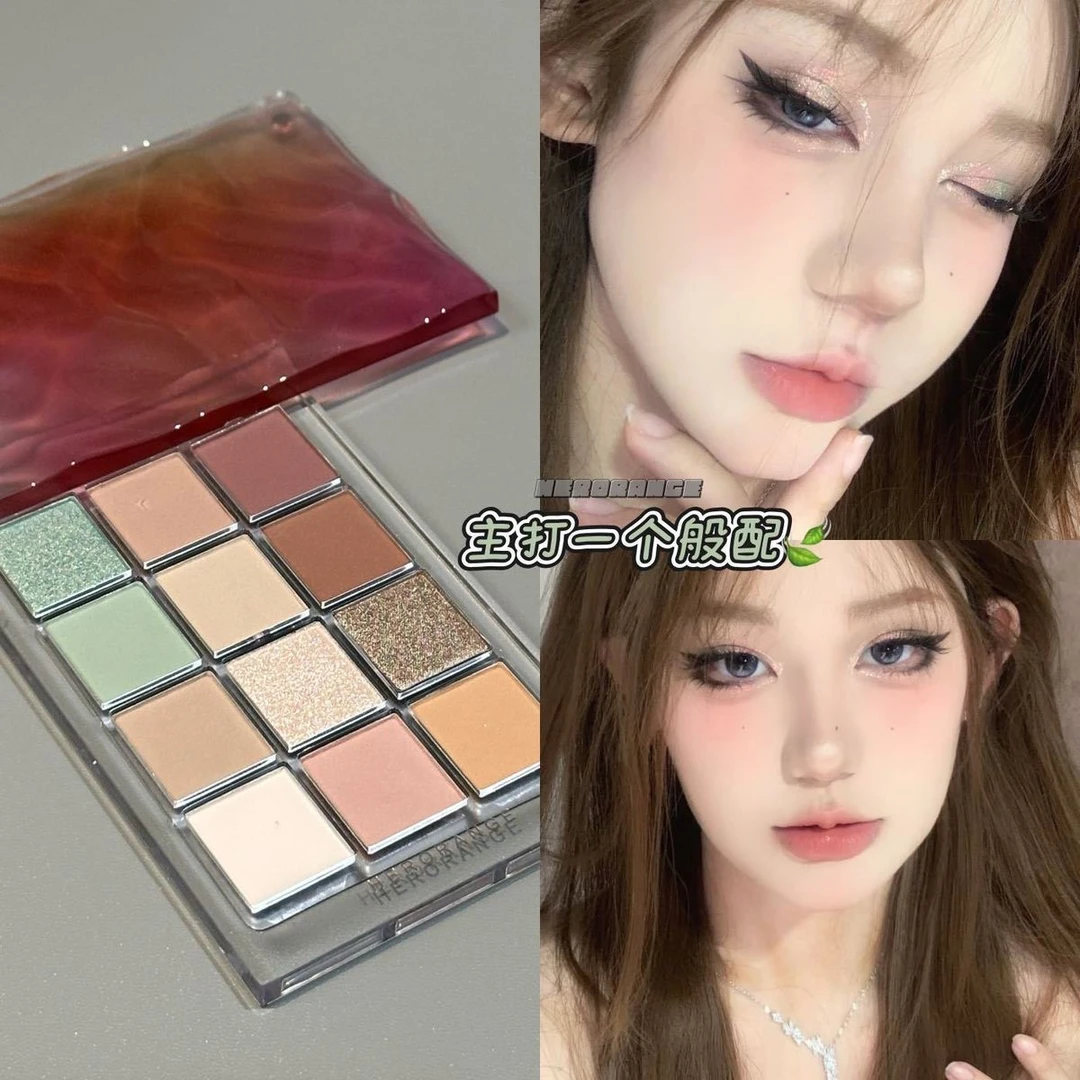 泡在水里的眼影盘! 水波纹系列蓝色紫色烟熏大地玫瑰色系哑光日常