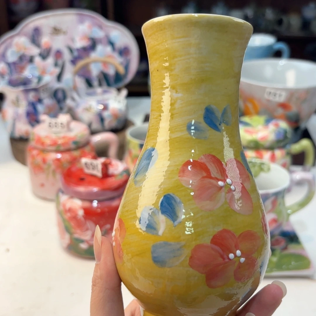 景德镇手绘高温釉下彩陶瓷茶具