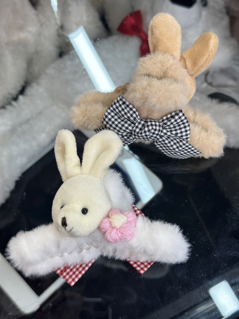 【兔子发夹】韩版韩式少女风抓夹卡通风女发夹可爱甜美欧若假日风