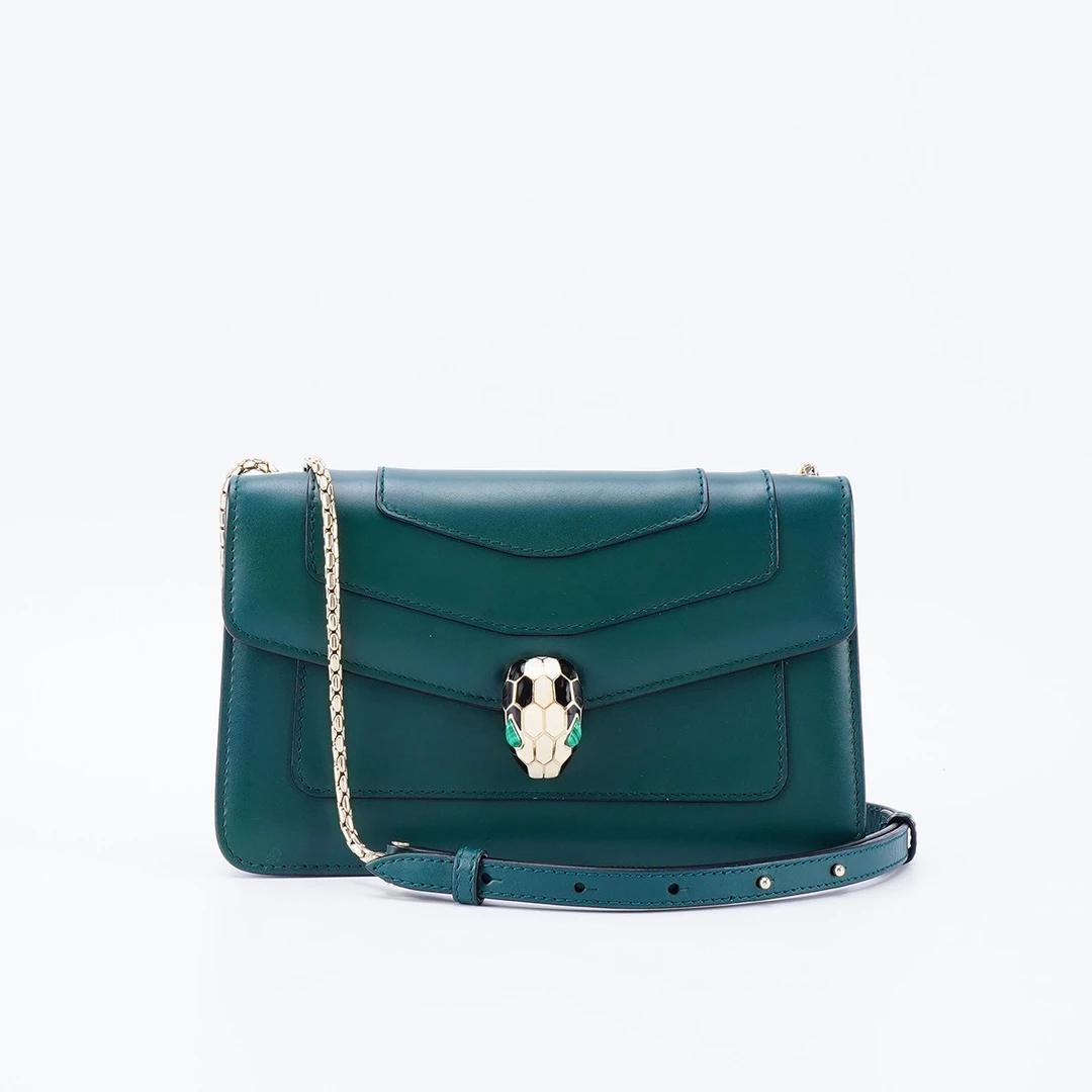 95新 BVLGARI/宝格丽 【总仓】蛇头链条包小号横版/BG22012653