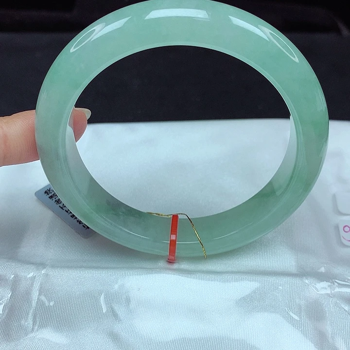 翡翠未镶嵌手镯58圈717