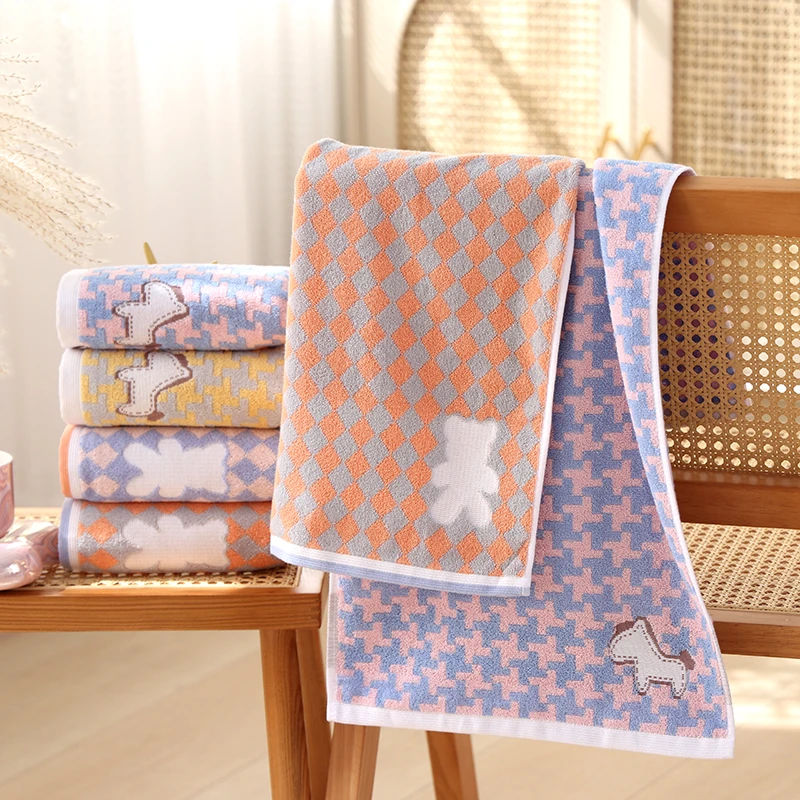 洗脸毛巾家用加厚加大新成人儿童专用吸水速干不掉毛面巾柔软可爱