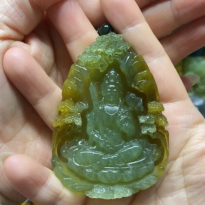 红***子岫玉未镶嵌吊坠(赠链)