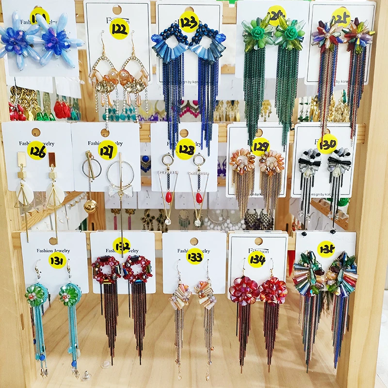 铜合金耳饰 （121-180）-012民族风纯手工流苏耳环合集