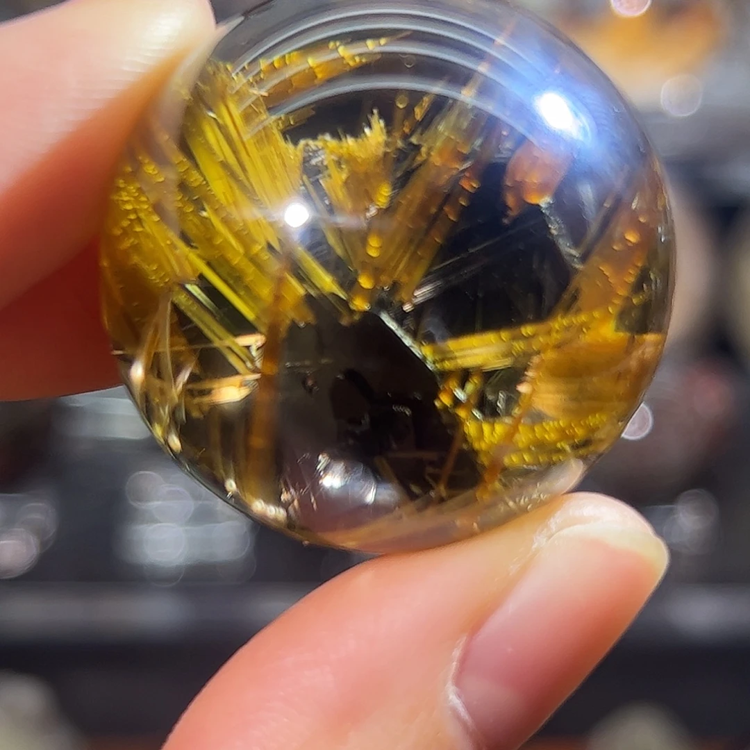 珠宝半成品水晶未镶嵌钛晶双生花