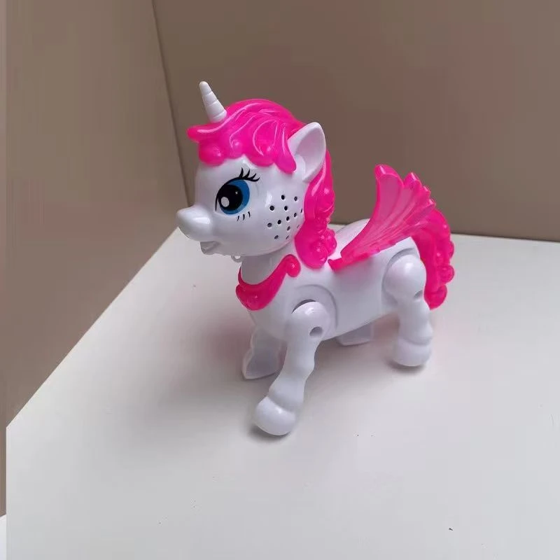 【新疆包邮】独角兽灯光音效可走路女孩子