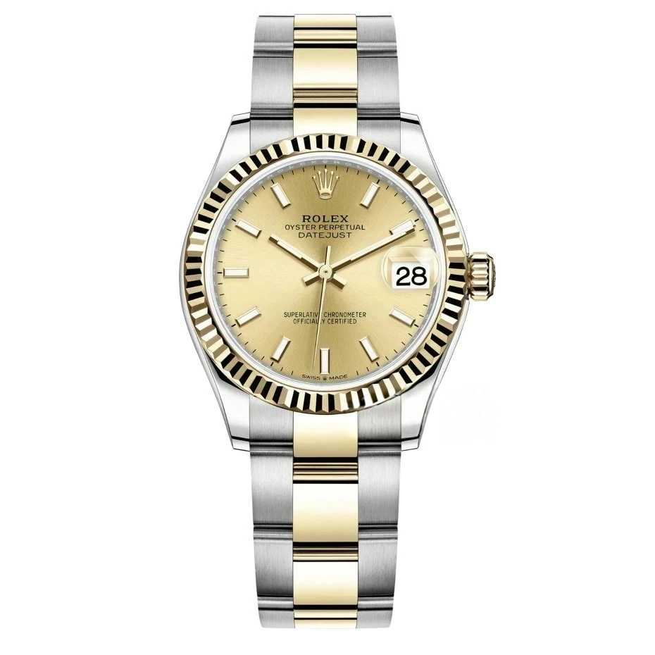 99新 Rolex/劳力士 日志278273/31mm/金盘条钉/自动机械/21年全套