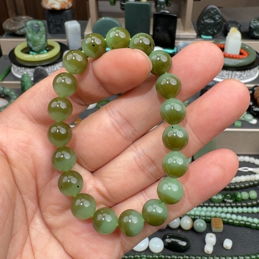 和田玉（碧玉）未镶嵌手链