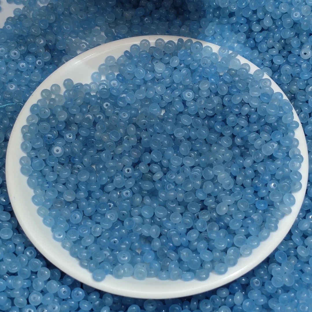 【散珠批发】W2172海蓝算盘4*2mm*100颗