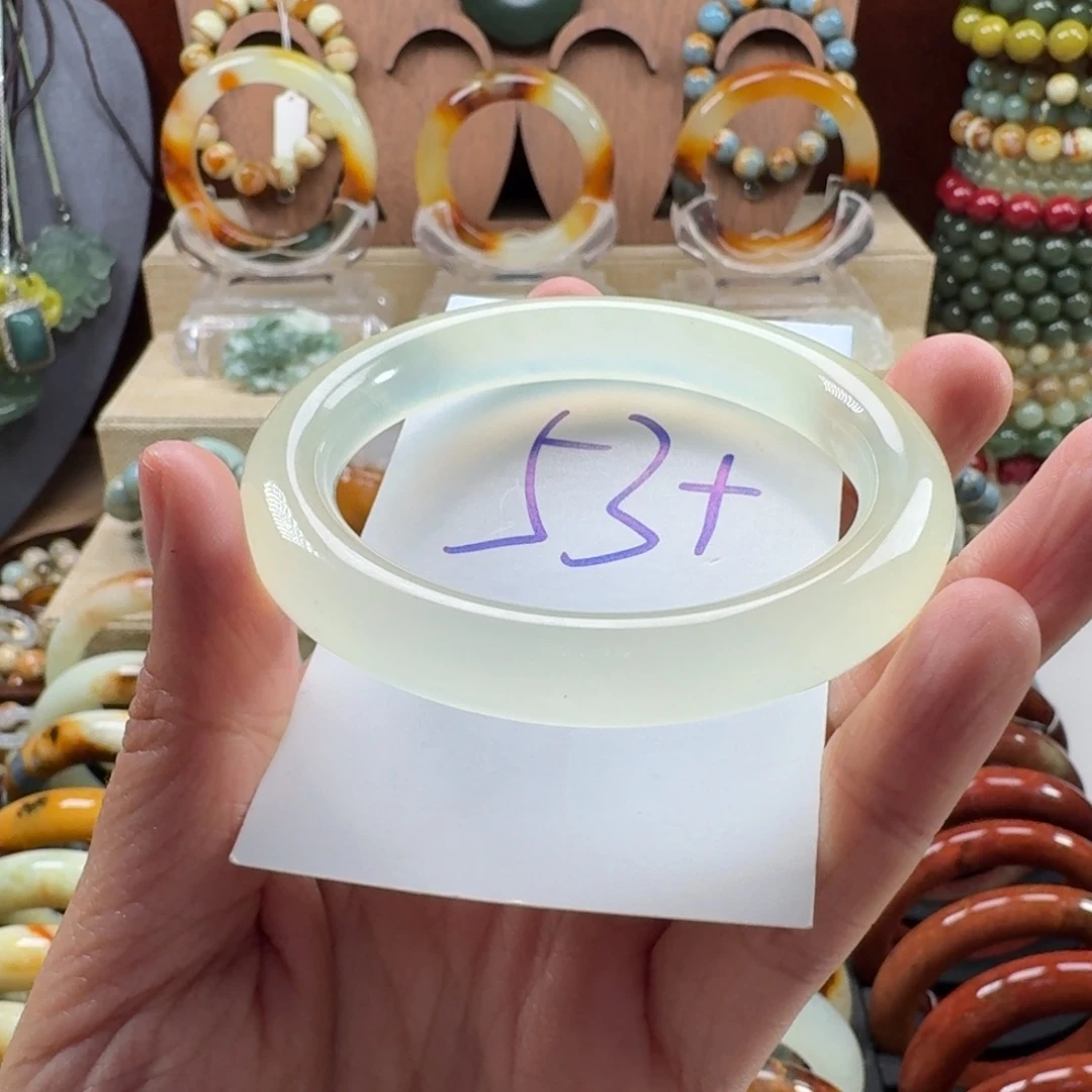 蛇纹石玉未镶嵌手镯6543