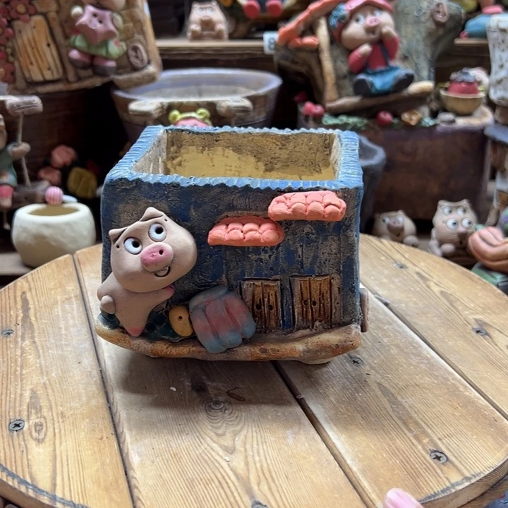 嘻哈多肉花盆百搭