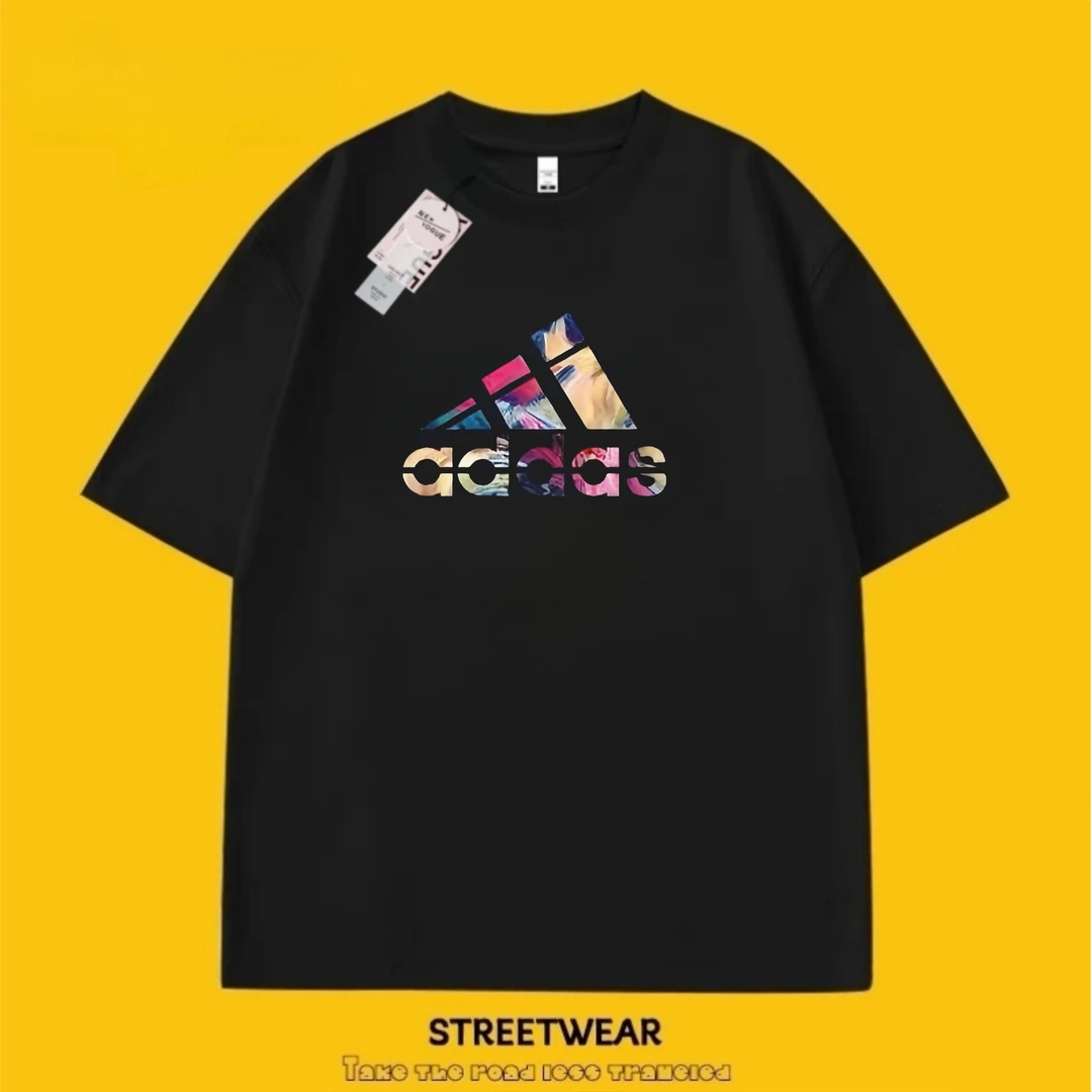 外贸捡漏折扣薄款字母印花纯棉短袖t恤男潮牌百搭半袖体恤上衣潮