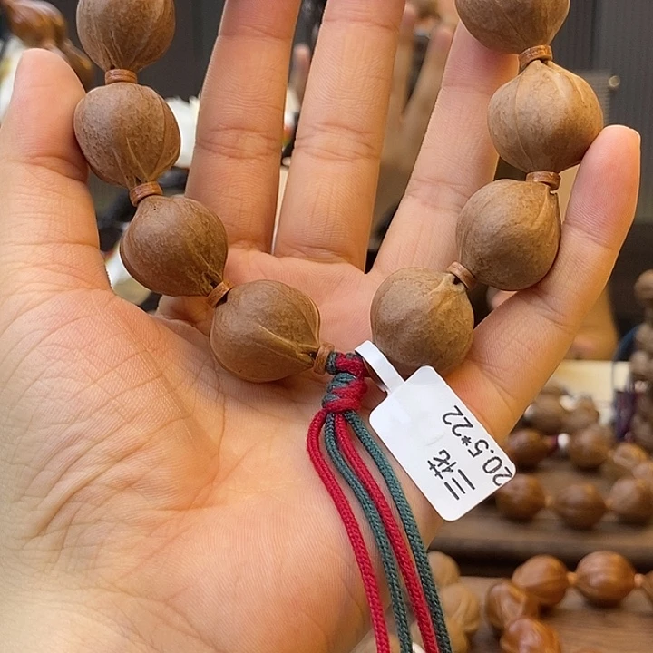 天***羽橄榄核手串梅林铁核