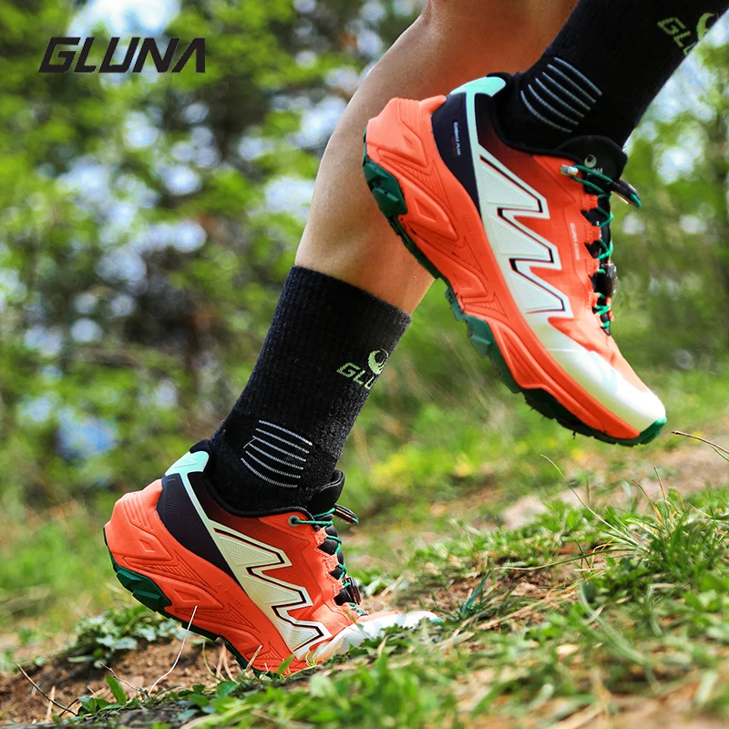 GLUNA【麒麟5.0破界者】哥鲁纳越野跑鞋防滑透气缓震耐磨徒步鞋