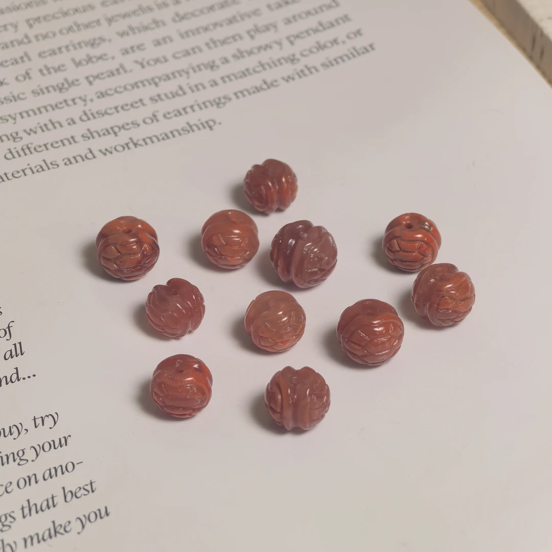 天然南红玛瑙双面富甲通孔雕件（1件）多样性发一