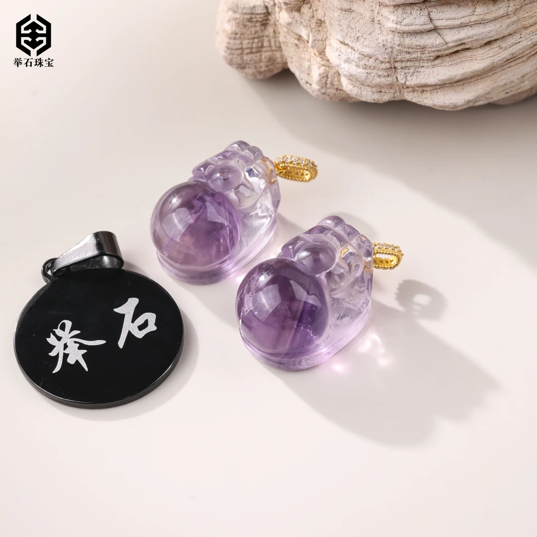 【举石珠宝】T0714-661-3水晶吊坠（一件/多样性发/约20*14*12mm+）J