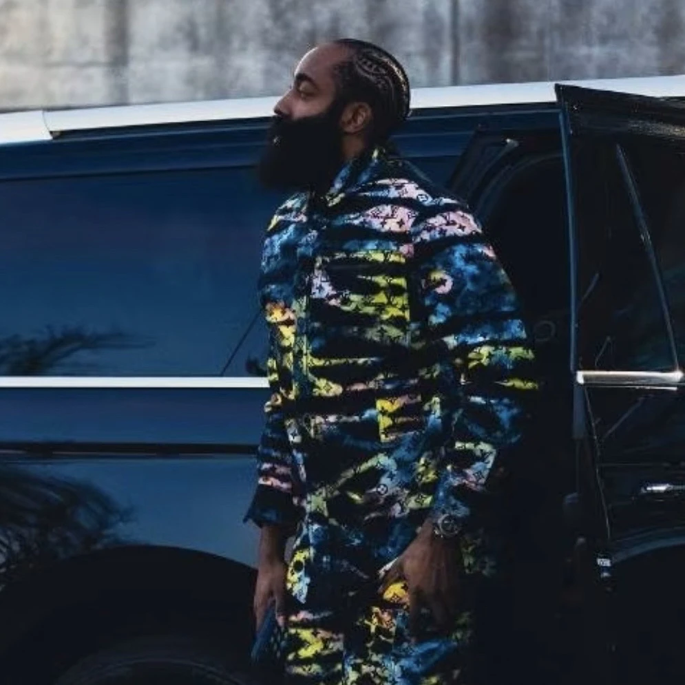 未使用 LouisVuitton/路易威登 /1003满印牛仔衬衫/S码/全新带吊/