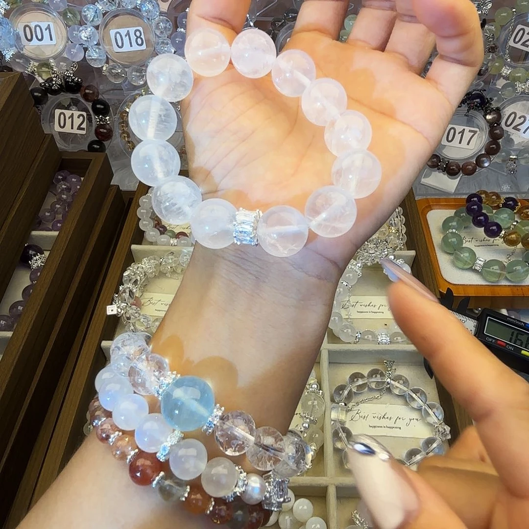 隨***.烟晶手链银S925镶嵌99999999999999