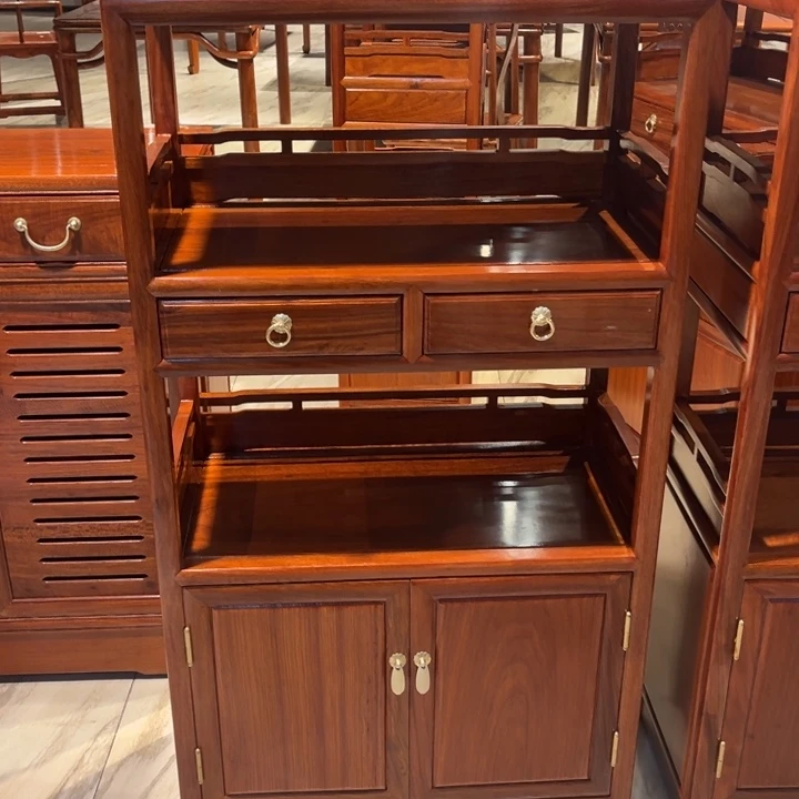 紫檀木类柜类家具罗缅甸花梨木层架126