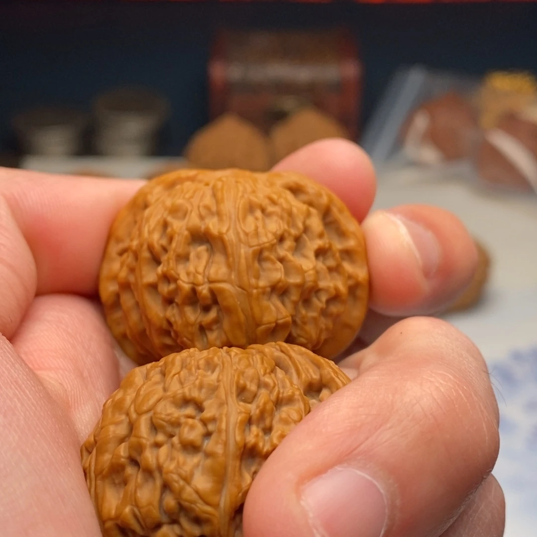 邦***熊文玩核桃把件laomen