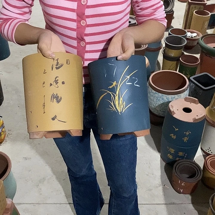 紫砂花盆紫砂花盆